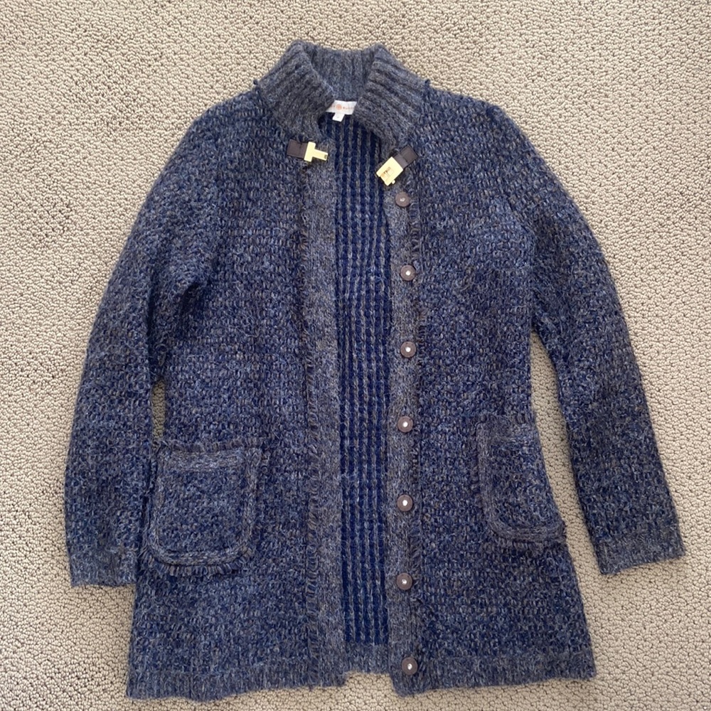 Tory Burch button down sweater jacket